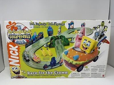 #ad NEW 2002 Spongebob Bikini Bottom Boat Race Set SpongeBob SquarePants Nickelodeon $125.00
