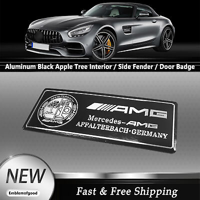 Aluminum Black Silver For AMG Special Edition Affalterbach Emblem Interior Badge $8.59