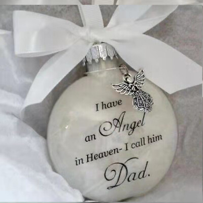 Personalised Memory Bauble Christmas Tree Baubles Xmas Gift Balls Decorations $4.36