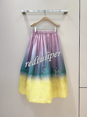 #ad Elastic waistband mid length skirt smlxl $168.00