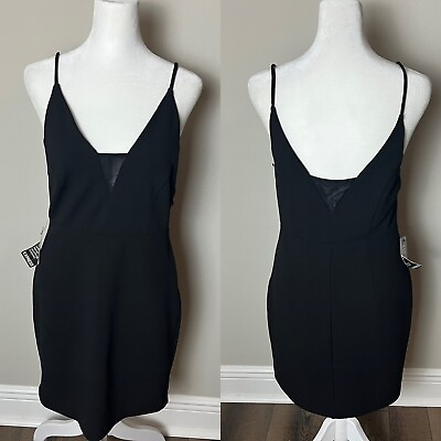 #ad NEW Express Dress Size Small Spaghetti Straps Black Lined Party Cocktail Holiday $10.77