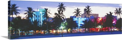 #ad South Beach Miami Beach Florida Canvas Wall Art Print Palm Tree Home Decor $149.99