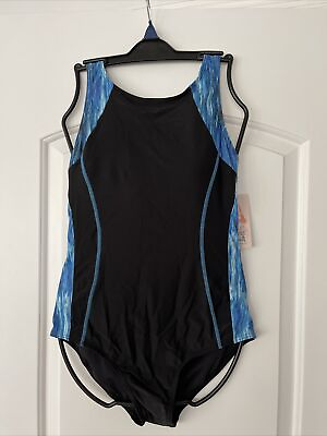 #ad Women’s One Piece Swimsuit Padded Cup Racer Back Size S Sports Atheletic New $22.00