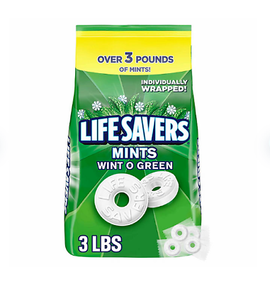 #ad Life Savers Wint O Green Breath Mints Bulk Hard Candy Party Size 53.95 oz. $18.60