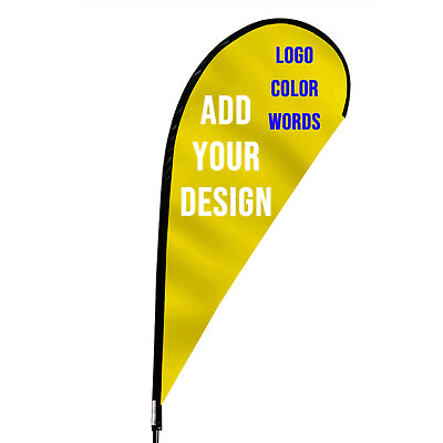 Custom Feather Flags for Business Personalized Advertising Banner Diy Beach Flag $107.12