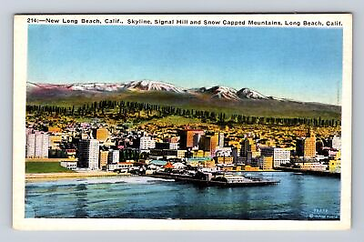 #ad Long Beach CA California New Long Beach Signal Hill Antique Vintage Postcard $7.99