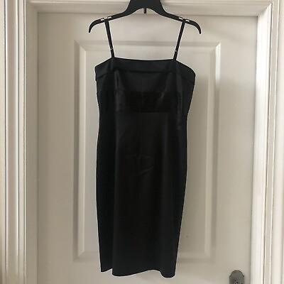 New With Tag Ralph Lauren Women#x27;s Black Cocktail Dress Size 8 $99.00