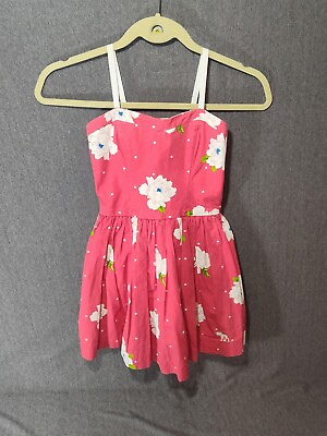 #ad #ad Abercrombie Kids Girls Dress Med Pink Floral Sun Dress Spaghetti Strap $7.00