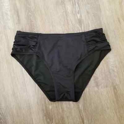 #ad NWT Tempt Me Black Bikini Bottom Size Medium $9.74