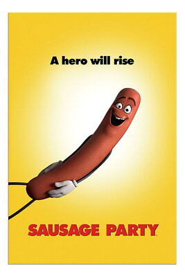 #ad #ad 88451 Sausage Party Film Movie Teaser Decor Wall Print Poster $45.95