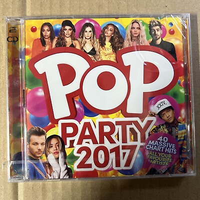#ad Pop Party 2017 2 CD Album 40 Chart Hits Various Artists Brand New amp; Sealed GBP 2.75