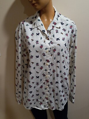 Northern Reflections Womens Floral Button Up Shirt Size XS VTG Boho $14.99