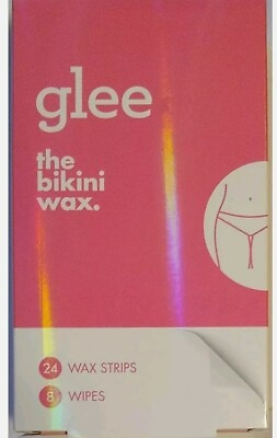 #ad New Glee Bikini Strips The Bikini Wax 24 Wax Strips 8 Wipes $5.00