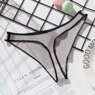 #ad Women Thong G String Bikini Panties Cotton T Back Briefs Underwear Panties Sport $6.59