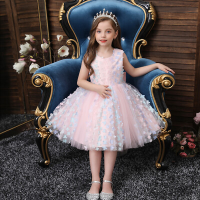 #ad Girls Princess dressess baby girls flowers dress for wedding party and birthday $25.99