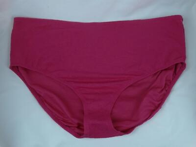#ad Tropical Escape Women#x27;s Size 20 Bikini Bottom Pink Swimsuit Swim Bottom $17.95