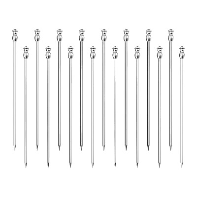 #ad #ad 4.3quot; Metal Cocktail Toothpicks Drink Picks Cocktail Skewers for Cocktail 16Pcs $11.65