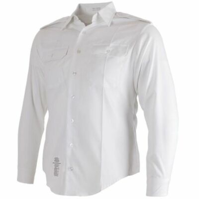 US Army ASU White Dress Long Sleeve Uniform Shirt 17 x 34 and 35 sleeve X Large $16.63