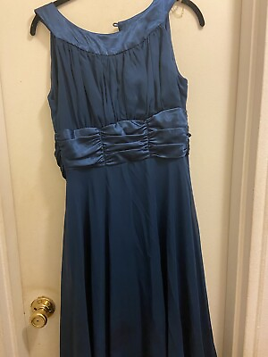 #ad Sleeveless Unbranded Knee Length navy blue size 6 cocktail dress $5.00