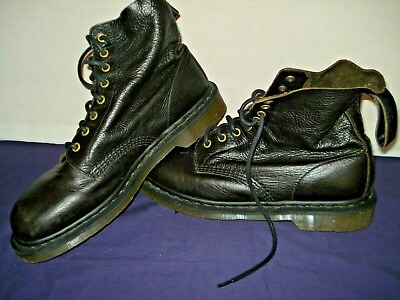 #ad DR MARTENS ORIGINAL BLACK LEATHER AIR WAIR PASCAL AW004 WOMENS BOOTS SIZE 12M $80.00
