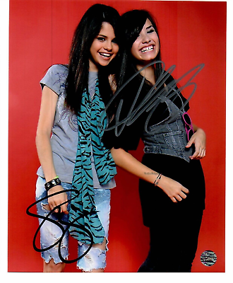 #ad Demi Lobato Selena Gomez Signed Autographed 8 x 10 Photo COA TTM Hologram 143594 $195.00
