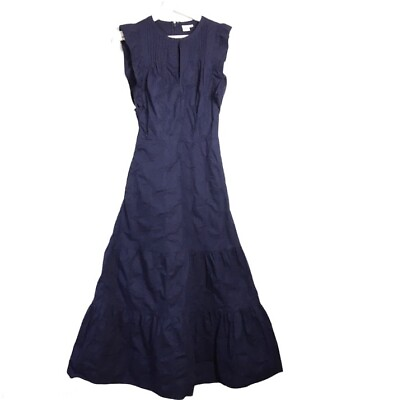 Gap Embroidered Maxi Tall Tiered Fit amp; Flare Summer Dress 0 XS $34.00