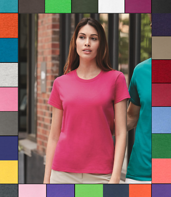 Gildan Womens Plain T Shirt Ultra Cotton Short Sleeve Blank Tee Top Shirts G200L $7.99