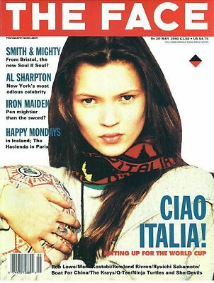 #ad THE FACE Magazine May1990 KATE MOSS#x27;S FIRST EVER MAGAZINE COVER $88.00