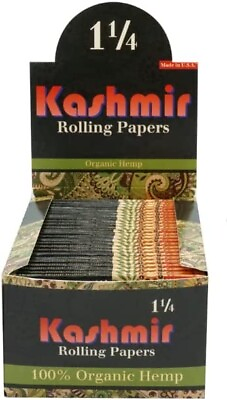 #ad Organic Hemp Rolling Papers 1 1 4 Size 32 Leaves Per Pack 10 Pack box $10.67