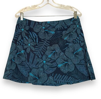 #ad Ripskirt Hawaii Size M Maui Moonlight Lotta Leg Wrap Skirt Length 1 Blue Floral $32.00