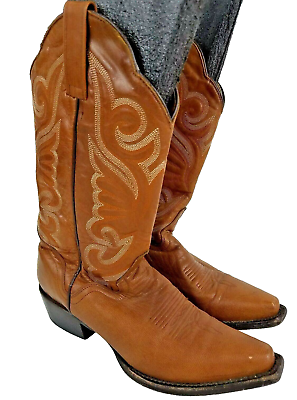 #ad JB Dillon Western Cowboy Womens Boots Size 7 Leather Goatskin Embroidered $51.31