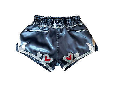Heart Cute For Women Girls Muaythai Shorts Muay Thai Embroidery Kick Boxing Gift $37.64