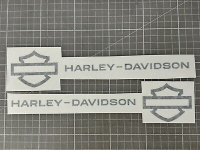 #ad 2 Harley Davidson Tank Decals Stickers Fits Dyna Sportster Street Glide $13.99