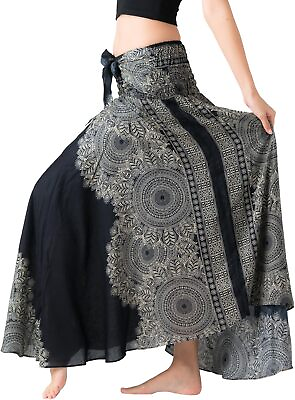 #ad Long Skirts for Women Maxi Boho Skirt Floral Print $50.00