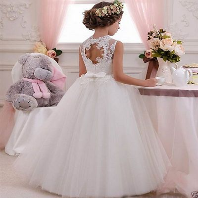 #ad Communion Party Prom Princess Pageant Bridesmaid Wedding Flower Girls Dress $46.99