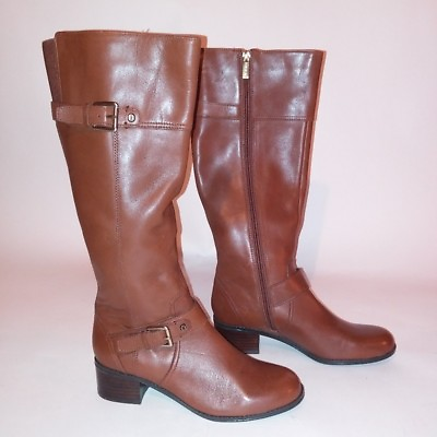 #ad Bandolino Womens Boots Size 6 Brown Side Zip Heel $59.99