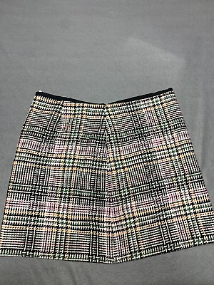#ad Ann Taylor loft skirt women’s 2 black dots cotton polyester $10.35