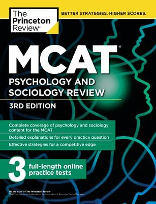 #ad MCAT Psychology and Sociology Review 3rd Edition: Complete Behavioral... $5.74