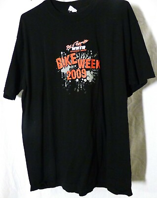 #ad Men#x27;s Bike Week 2009 Tee Shirt WHTQ Classic Rock Orlando Harley Size XL USED $6.99