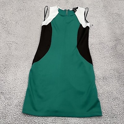 Forever 21 Dress Womens Small Green On Shoulder Sleeveless Casual Ladies $15.10