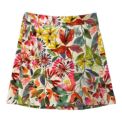 #ad Ripskirt Hawaii Wrap Skirt Length 1 Sz Small Wildflower Watercolor Coverup Beach $17.45