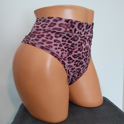 Lane Bryant Cacique Comfort Bliss Wide Side Thong 26 28 Plus Panties Leopard $14.20