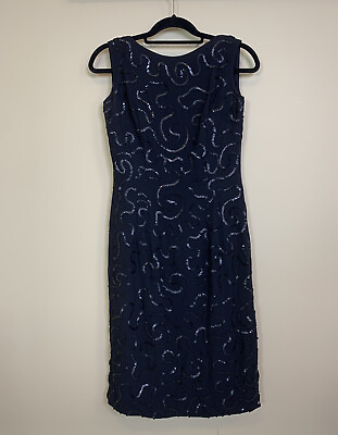 Vintage Jay Herbert Black Little Dress Sequin Cocktail Party Women’s Size 2 $69.88