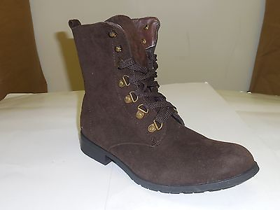 #ad Forever Women#x27;s Dark Brown Suede Side Zip Up Mid Calf Fashion Boots Sizes 5 10 $16.95