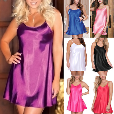 Plus Size Women#x27;s Underwear Nightie Nightgown Sexy Lingerie Nightwear Sleepwear AU $7.99