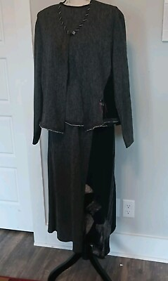 #ad Three Piece Ladies Suit LA Skirt Top And Outer Vest Amazing KD SPRING. $49.99