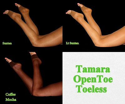 #ad Tamara Open Toe Pantyhose B C LONG X TALL Hooters Uniform Lingerie 40 Denier $12.77
