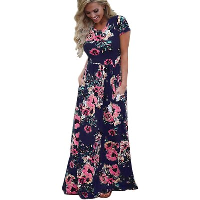 #ad Women Floral Print Long Maxi Dress $39.06