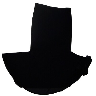 #ad Flora Nikrooz Black Velour Skirt Long Skirt Large $12.59