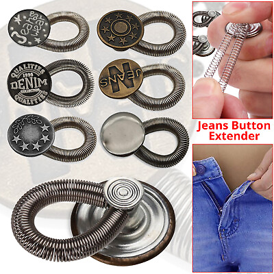 #ad Waist Band Extender Jeans Buttons DIY Dresses Jacket and Coats Skirts Clothing $3.48